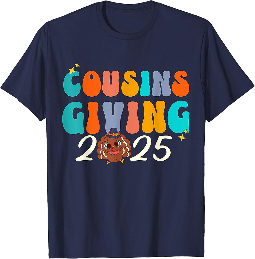 Cousins Giving 2025 Thanksgiving Matching Group T-Shirt