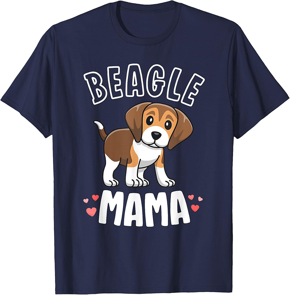 Beagle Mama Dog Mom Shirts For Women Gift For Beagle Lover T-Shirt