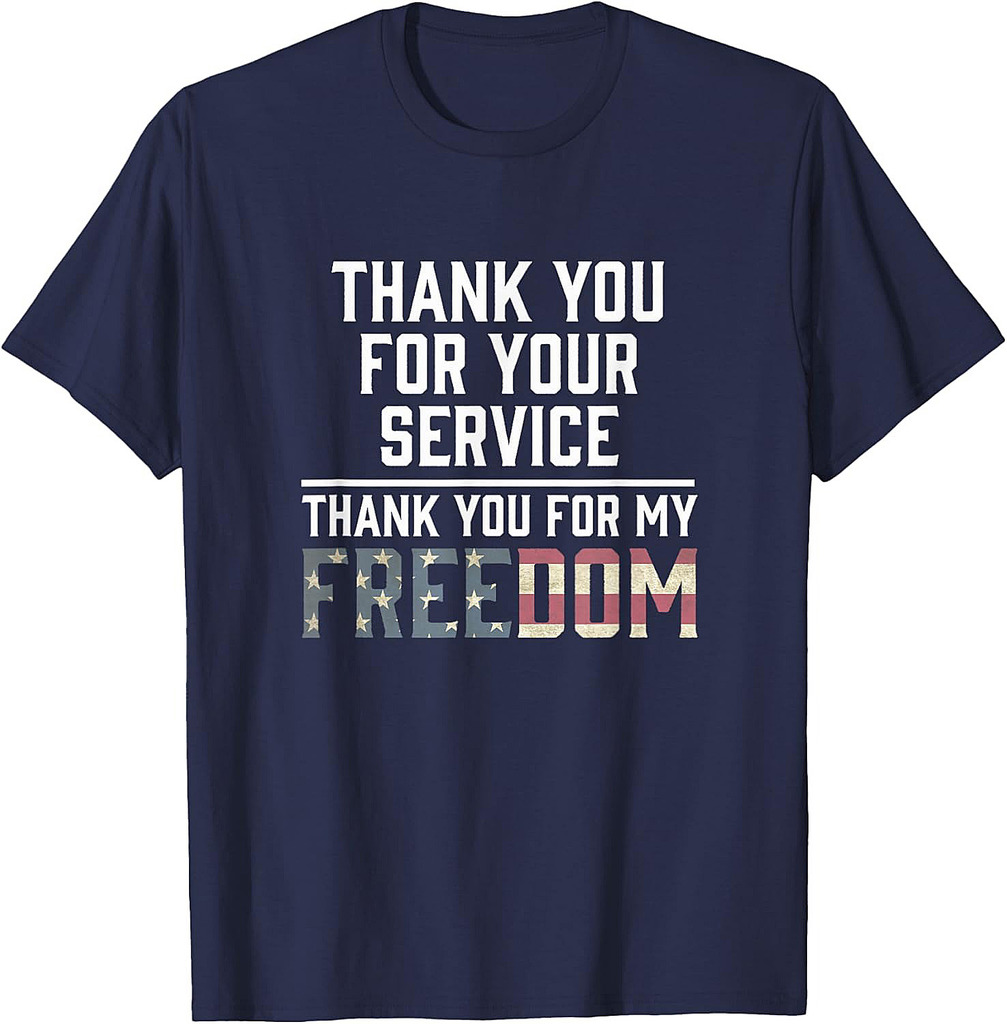 Thank You For Your Sacrifice God Bless America Veterans T-Shirt