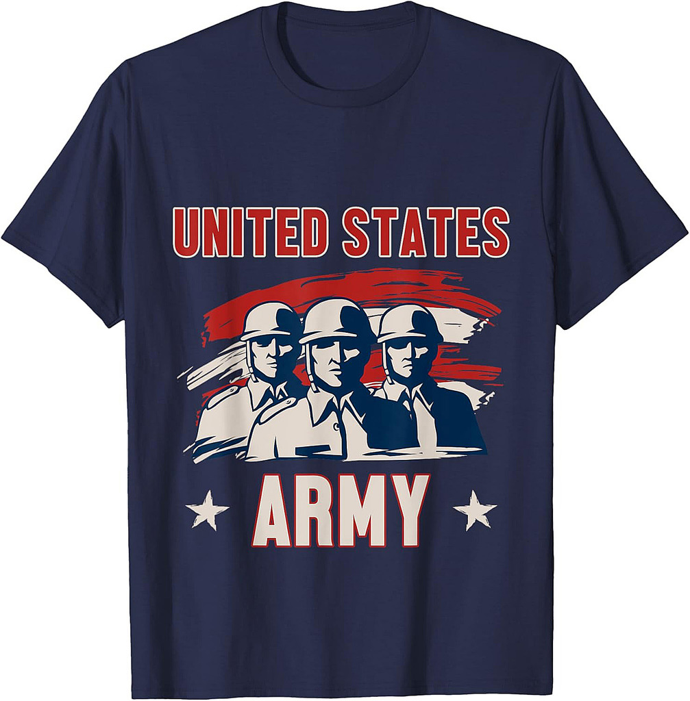United States Army Veteran Proud American Warrior USA T-Shirt