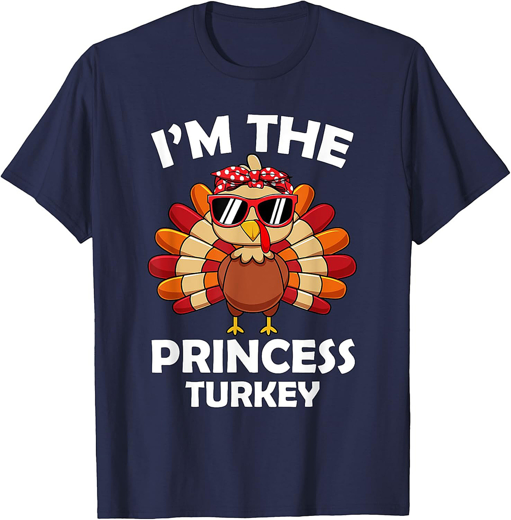 Princess Turkey Family Group Matching Thanksgiving Party T-Shirt
