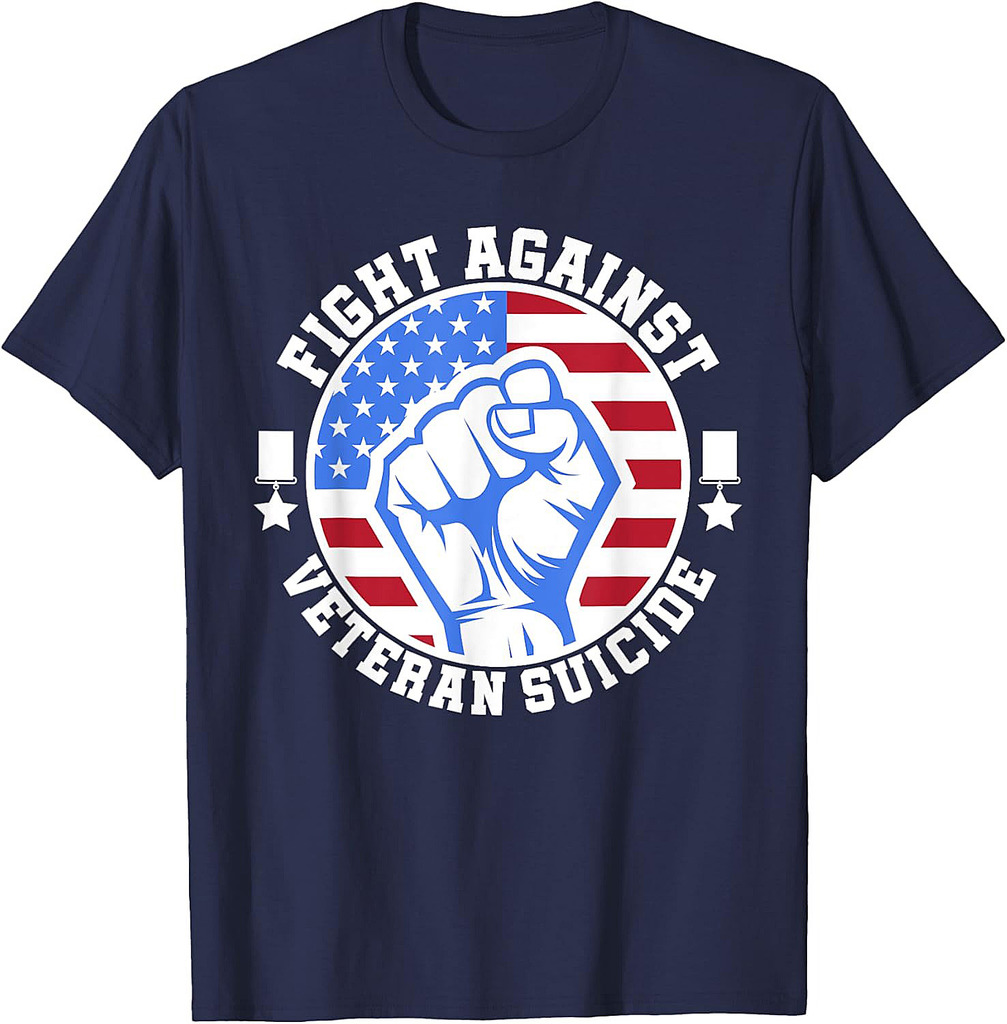 Fight Against Veteran Suicide Awareness Day T-Shirt