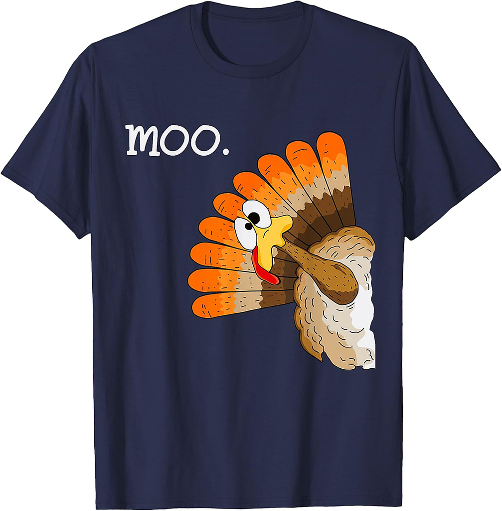 Turkey moo funny thanksgiving T-Shirt