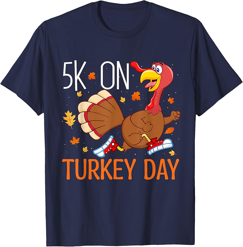 5K On Turkey Day Race Thanksgiving For Turkey Trot T-shirt