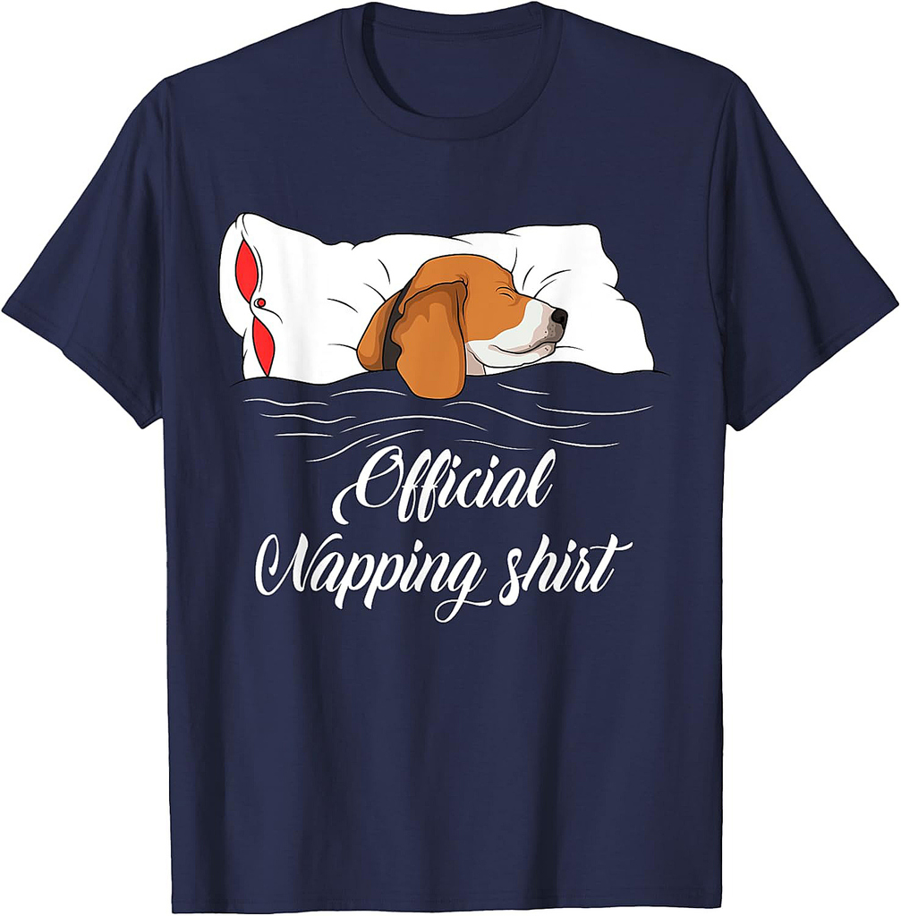 Sleeping Beagle Pyjamas Dog Lover Gift T-Shirt for Men Women Girls