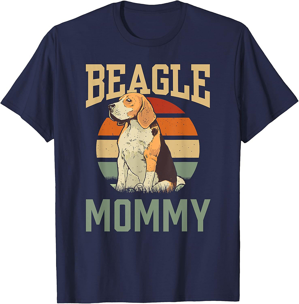 Beagle Mommy Puppy Beagles Dog Owner Mom Mother Mama T-Shirt for Men Women Girls