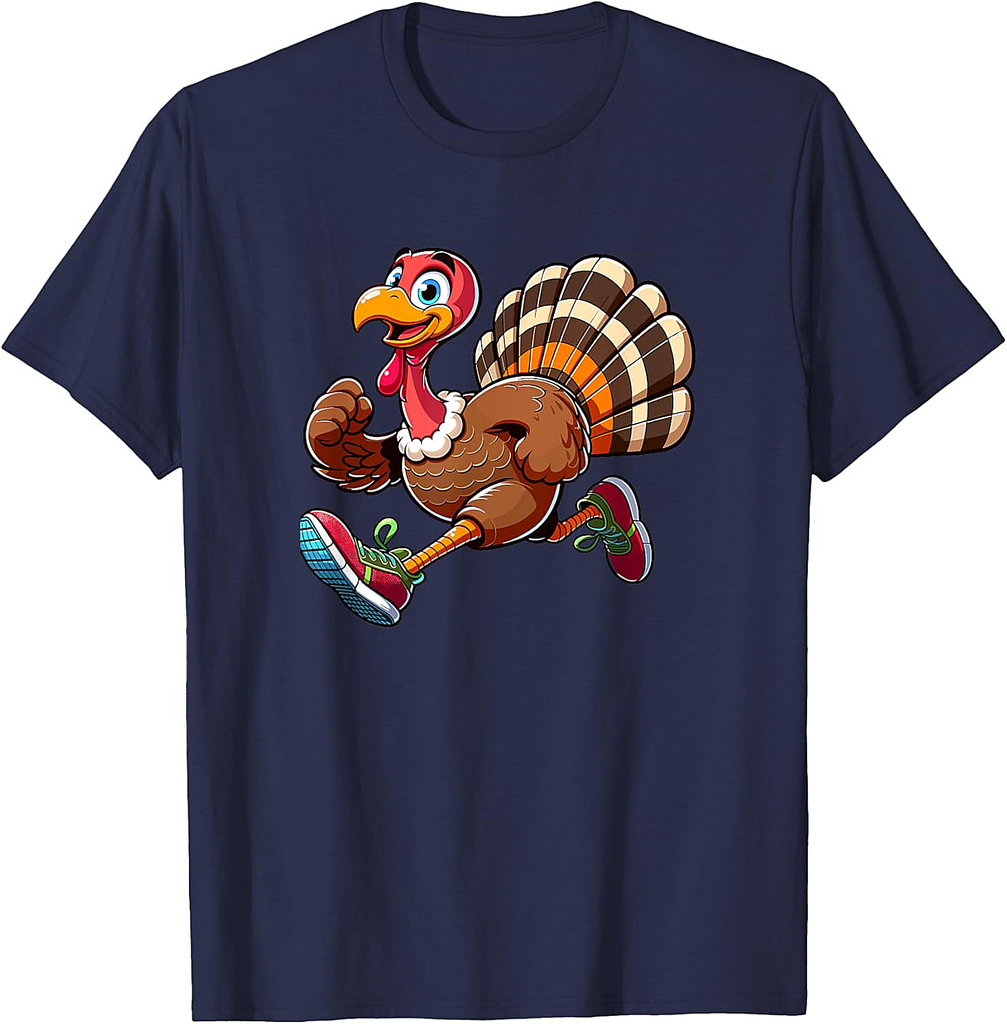 Running Turkey Turkey Trot Running Thanksgiving T-Shirt
