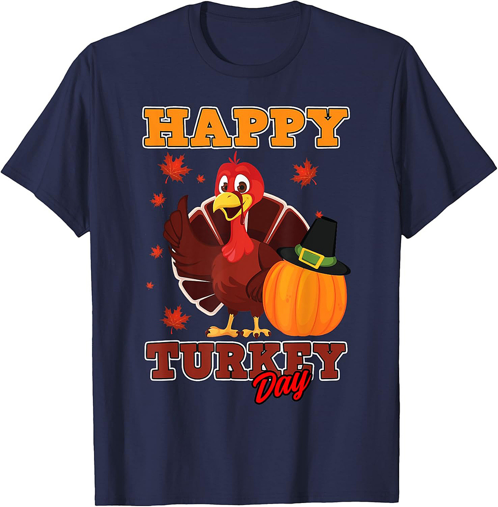 Happy Turkey Day Thanksgiving Family feast T-Shirt