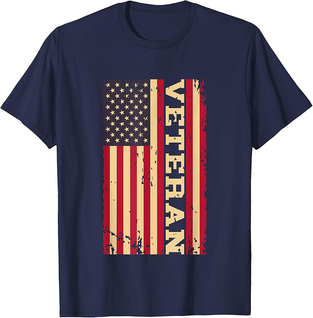 Veteran Veterans Day USA United States America American Flag T-Shirt