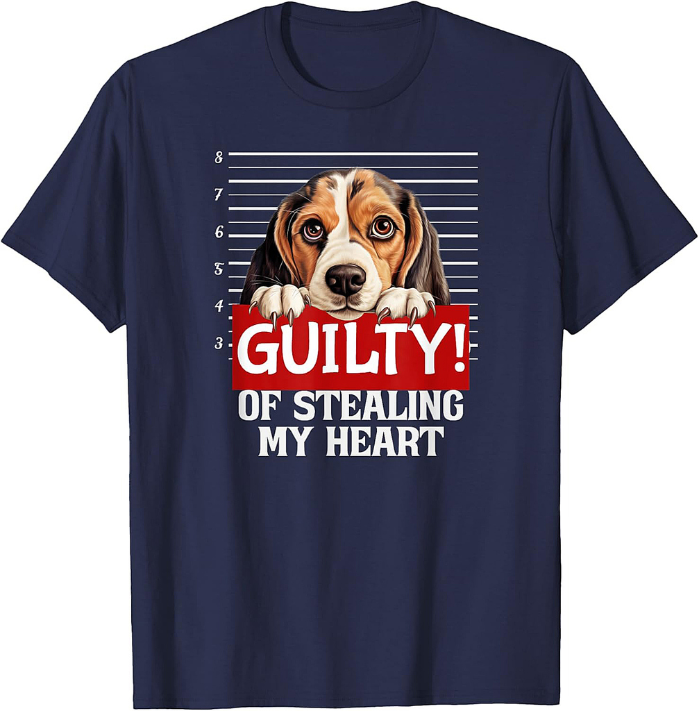 Funny Beagle Dog Breed Guilty Fur Baby Pet Friend T-Shirt