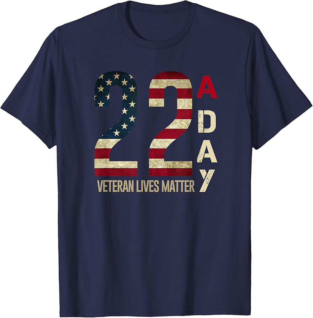 22 A Day Veteran Suicide Awareness T-Shirt