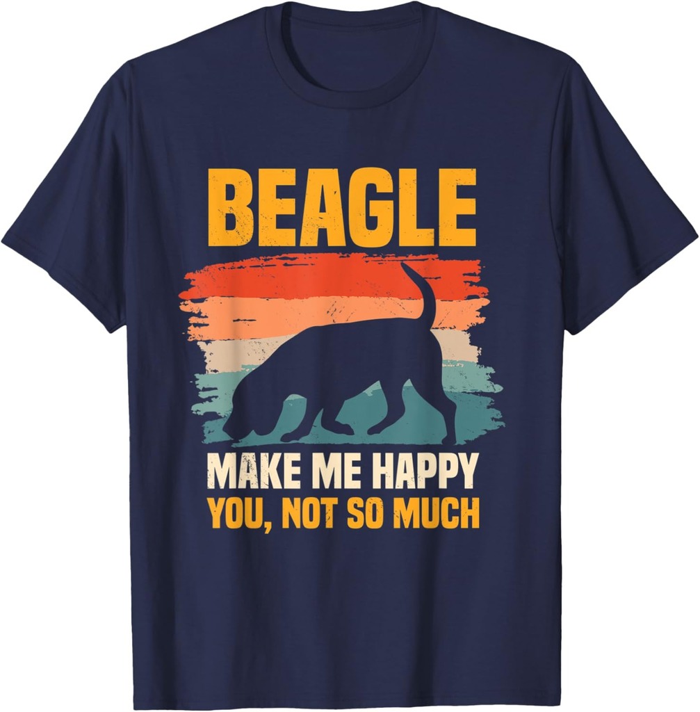 Beagle Retro Vintage Small Scent Dog Hunting Pet Breeder T-Shirt for Men Women