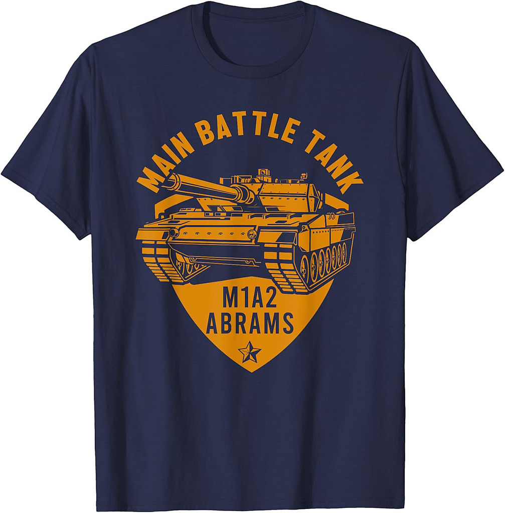 Main Battle Tank M1A2 Abrams Battlefield Veteran Military T-Shirt