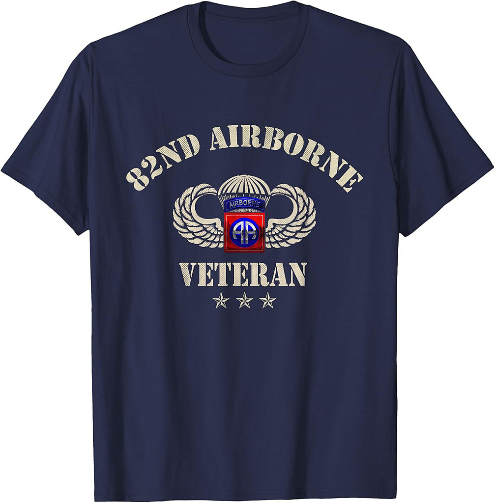 82nd Airborne Veteran Paratrooper Military Soldier Vintage T-Shirt