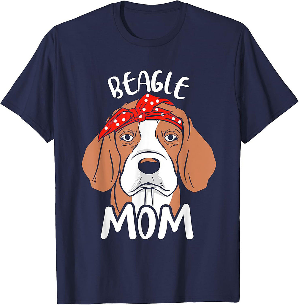 Beagle Mom Girl Lover Puppy Dog Beagles Mother Mommy Mama T-Shirt