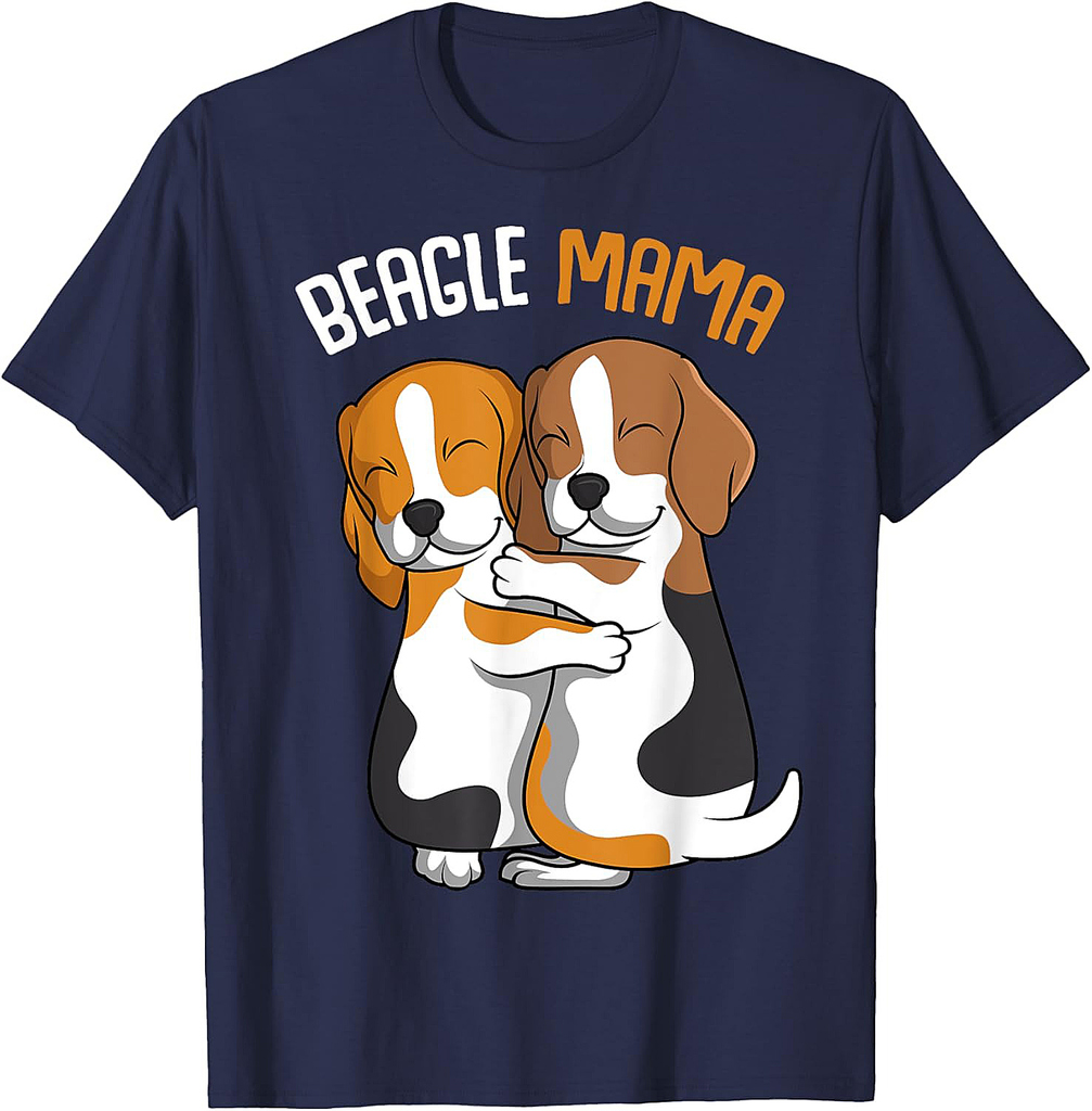Beagle Mama Dog Mom Girls Women T-Shirt