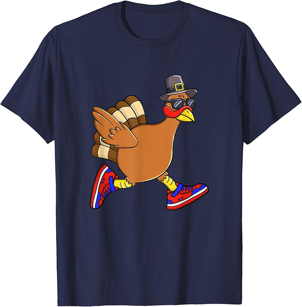 Turkey Trot Funny Thanksgiving Day Running 5K Pilgrim Gift T-Shirt