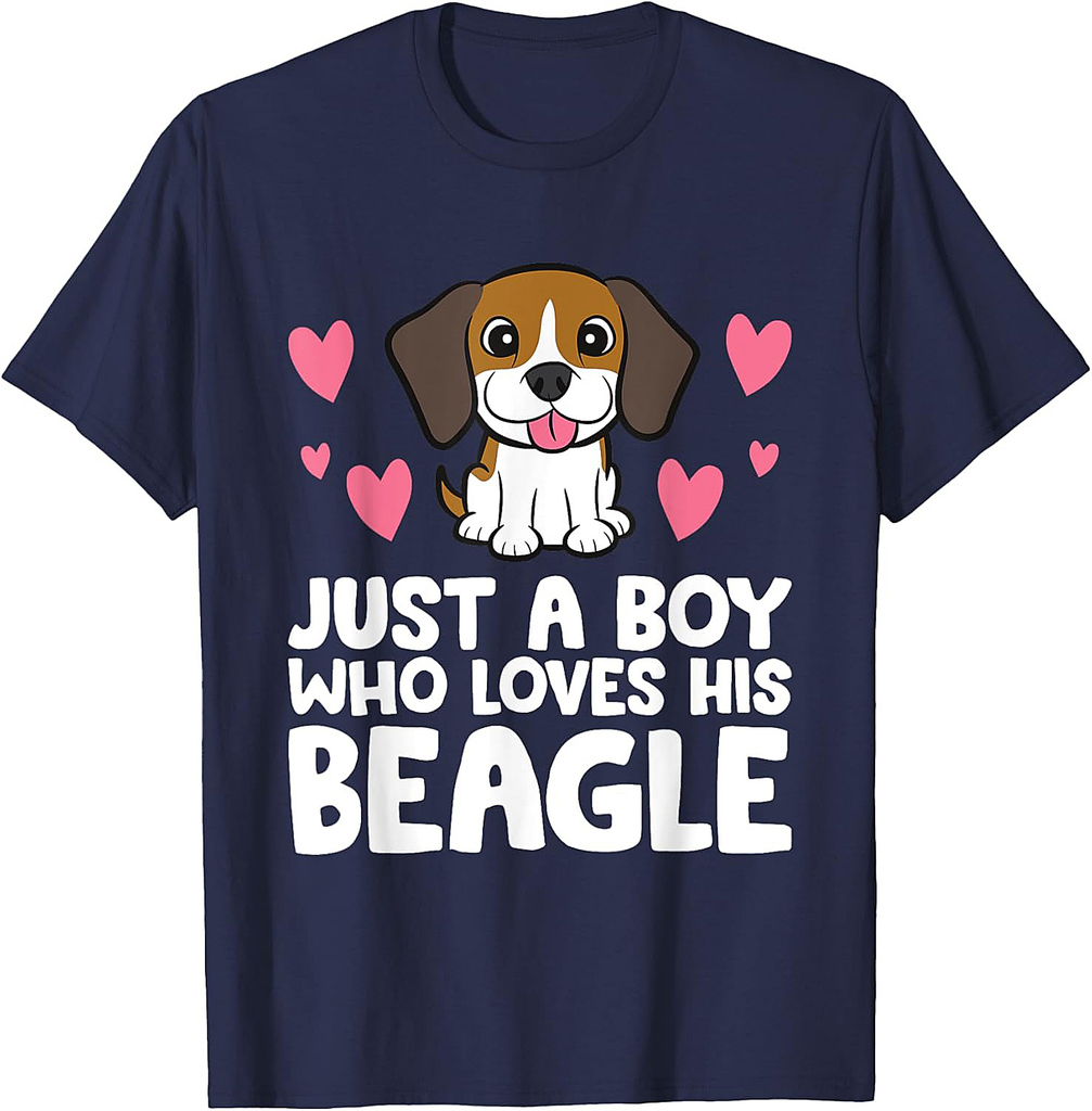 Just A Boy Who Loves His Beagle T-Shirt