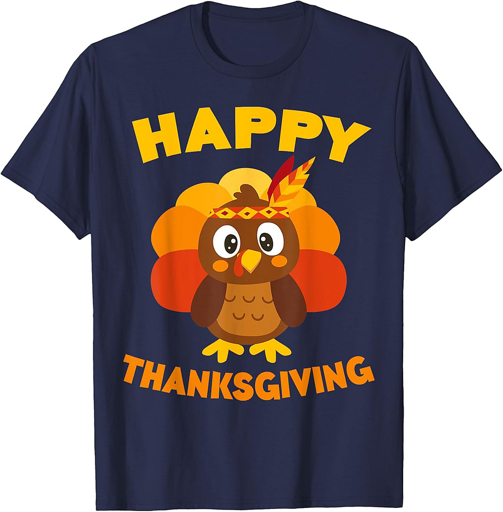 Happy Thanksgiving Shirt Men Women Family Turkey Day T-Shirt