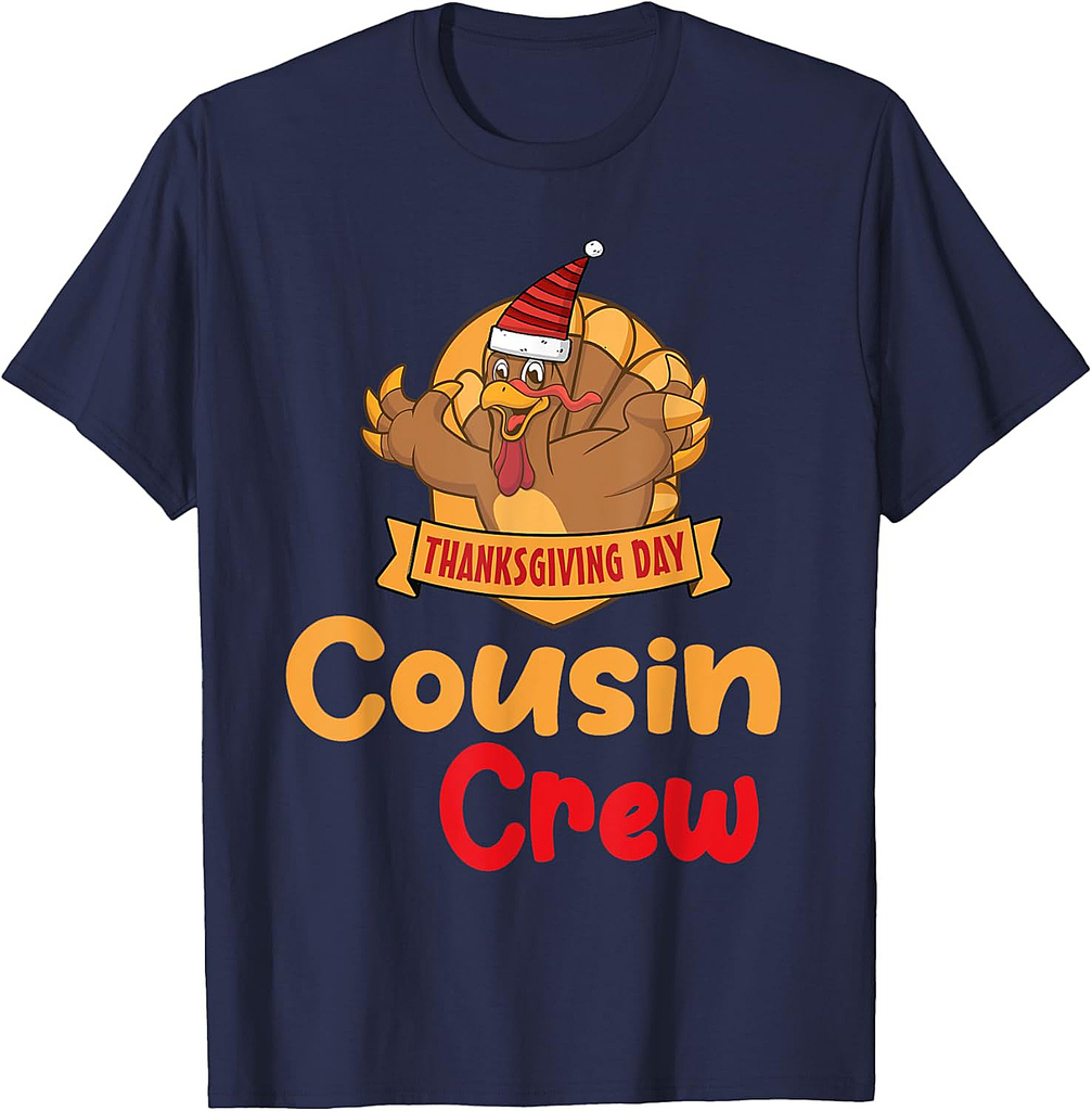 Thanksgiving Day Cousin Crew Turkey Fun T-Shirt