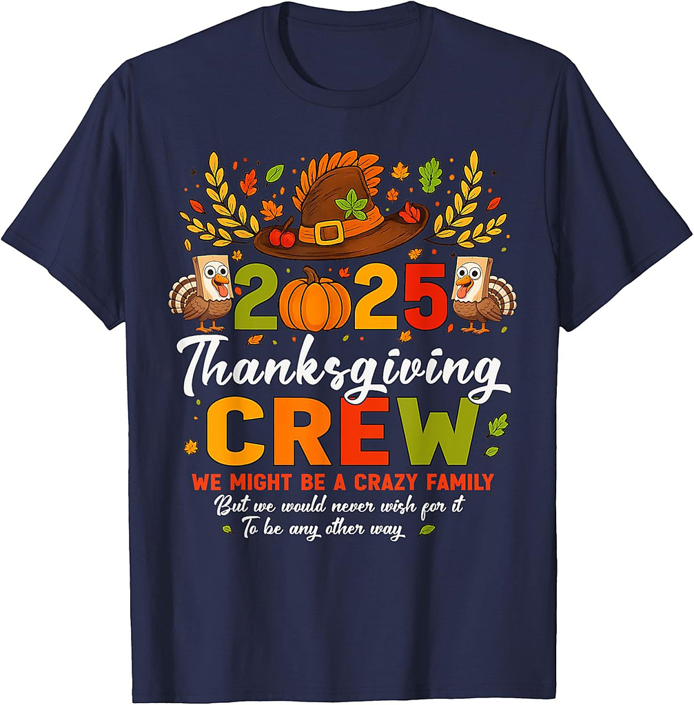 Thanksgiving 2025 Thanksgiving Crew Family Matching T-Shirt