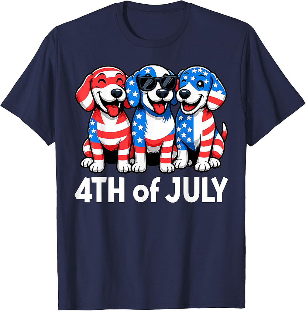 American Beagle 4th of July USA Flag Patriotic Dog Lovers T-Shirt