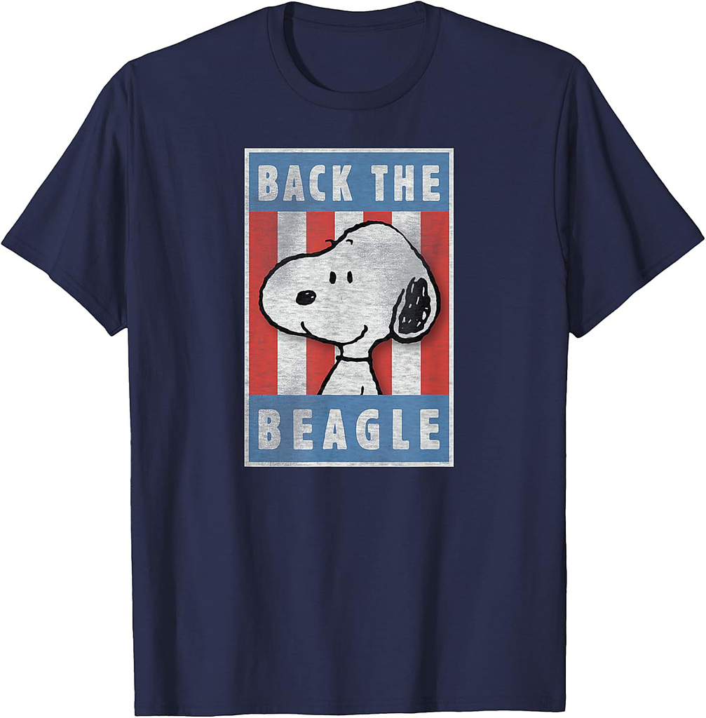 Peanuts Snoopy Back the Beagle Americana T-Shirt