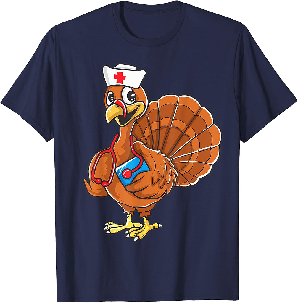 Thanksgiving Nurse Turkey Nursing Student RN LNP T-Shirt