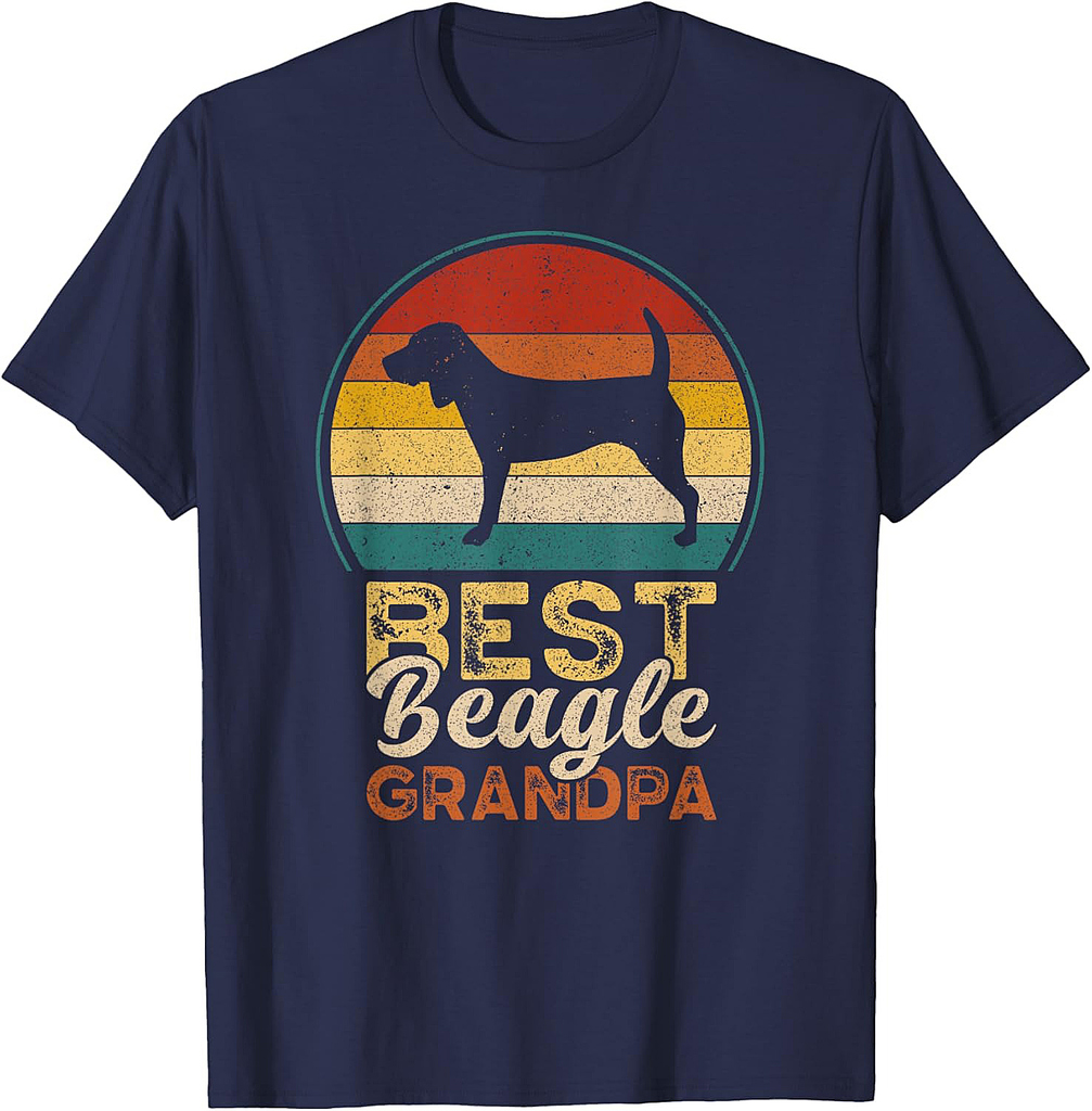 Best Beagle Grandpa, Father's Day, Grandfather Beagle T-Shirt