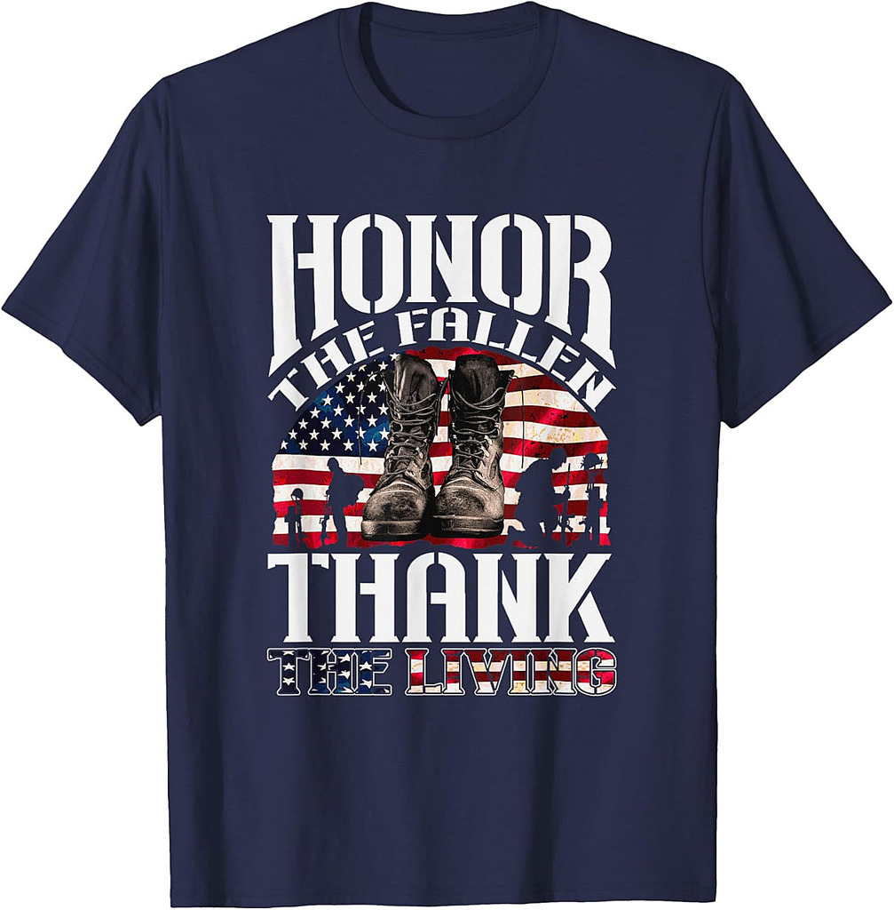 Honor The Fallen Thank The Living Veteran Memorial Day T-Shirt
