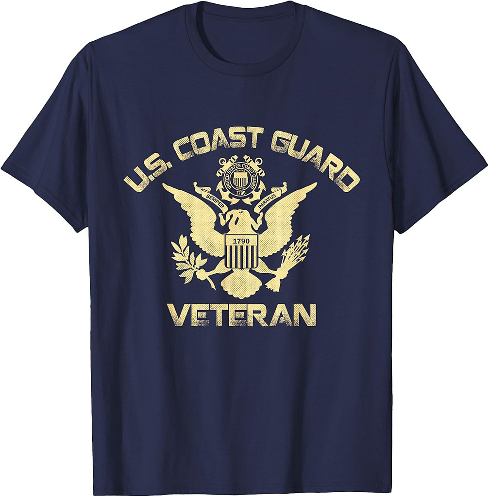U.S. Coast Guard Veteran Eagle Vintage Veterans Day Gifts T-Shirt