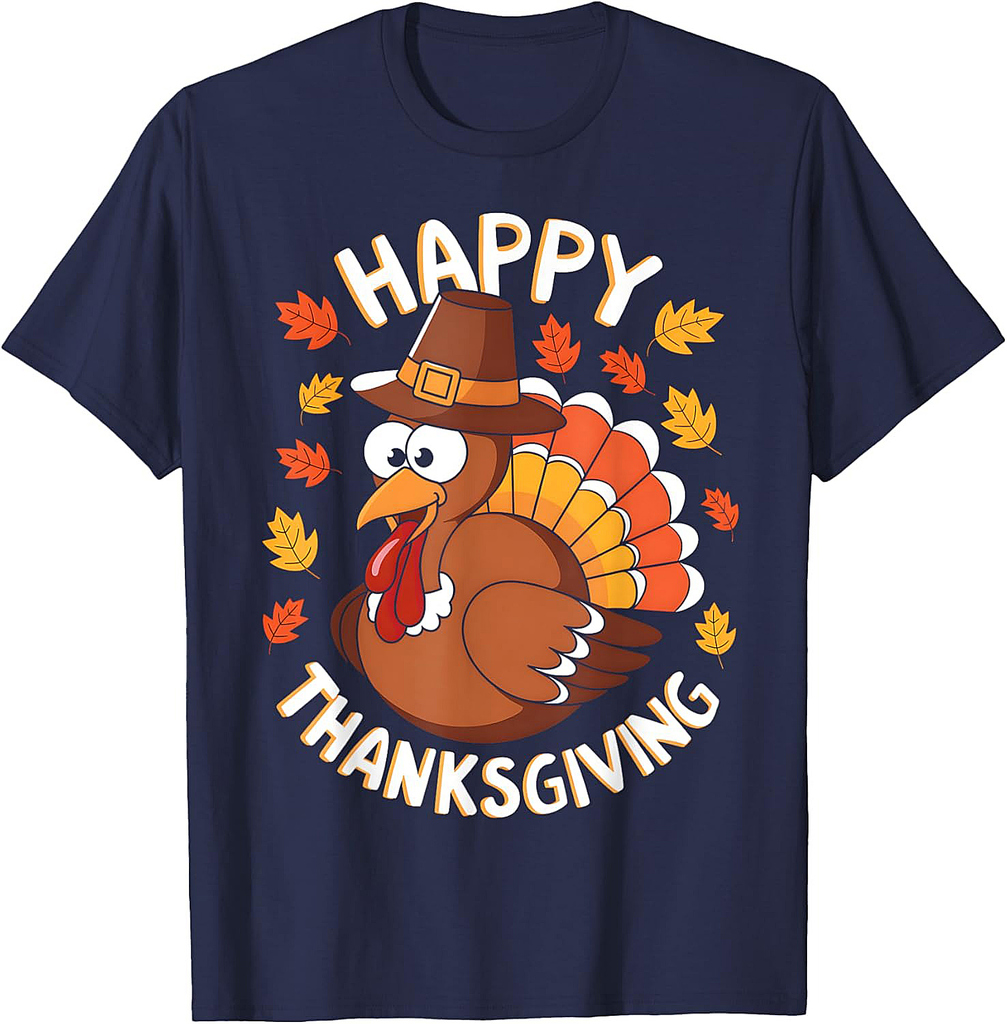 Happy Thanksgiving Funny Turkey Family Dinner Thanksgiving T-Shirt