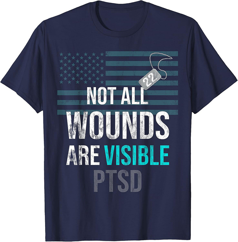 Not All Wounds Are Visible 22 Per Day Veteran Lives Matter T-Shirt