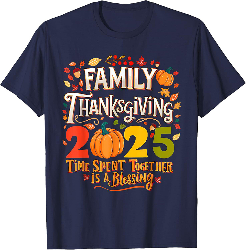 Family Thanksgiving 2025 Thanksgiving Crew Turkey Matching T-Shirt