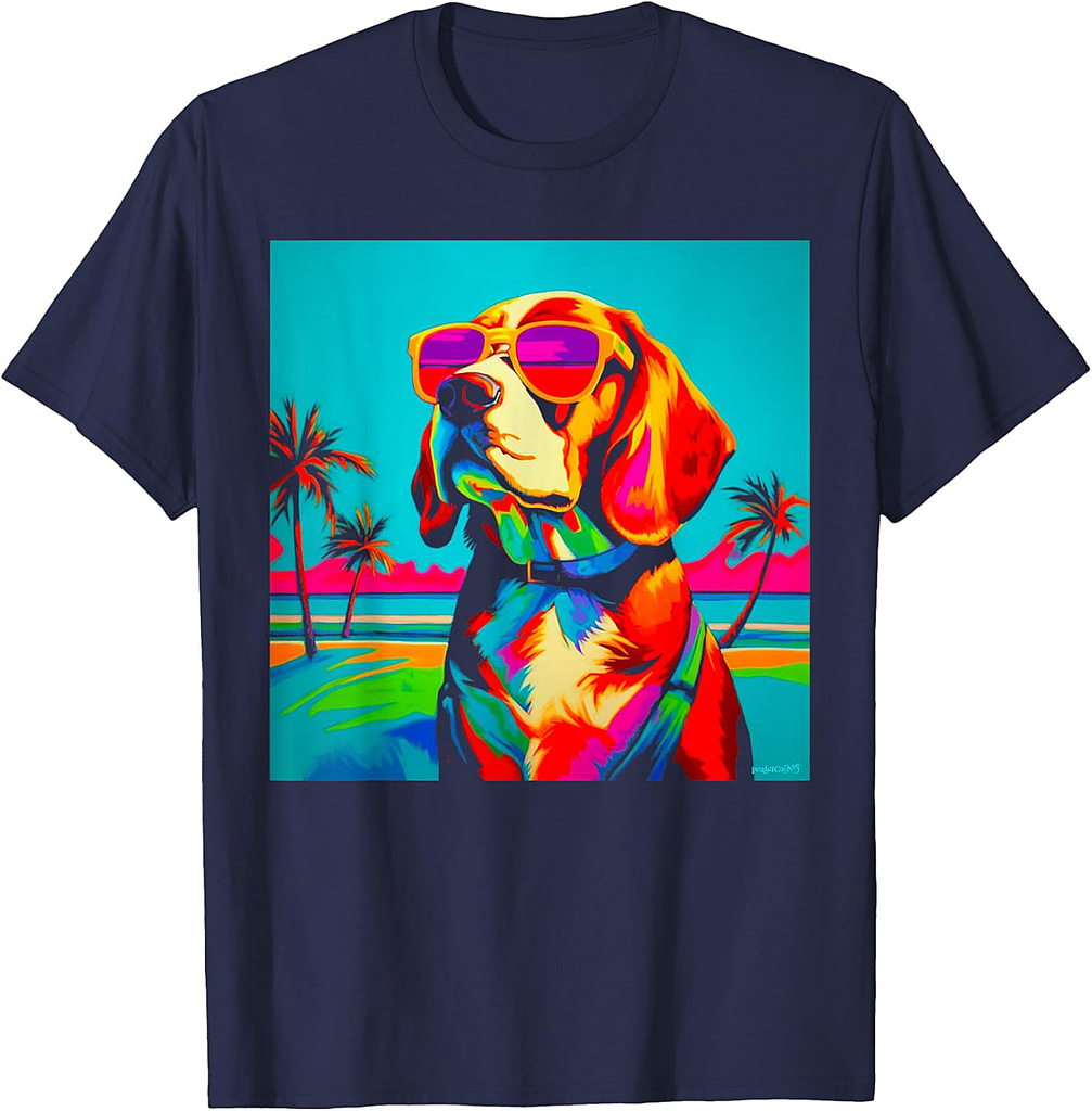 Beagle Summer Vacation T-Shirt