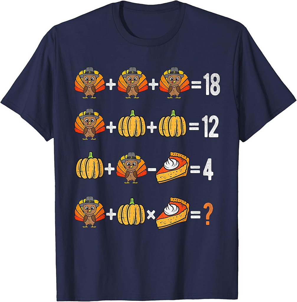 Thanksgiving Order of Operations Thanksgiving Math Teacher T-Shirt