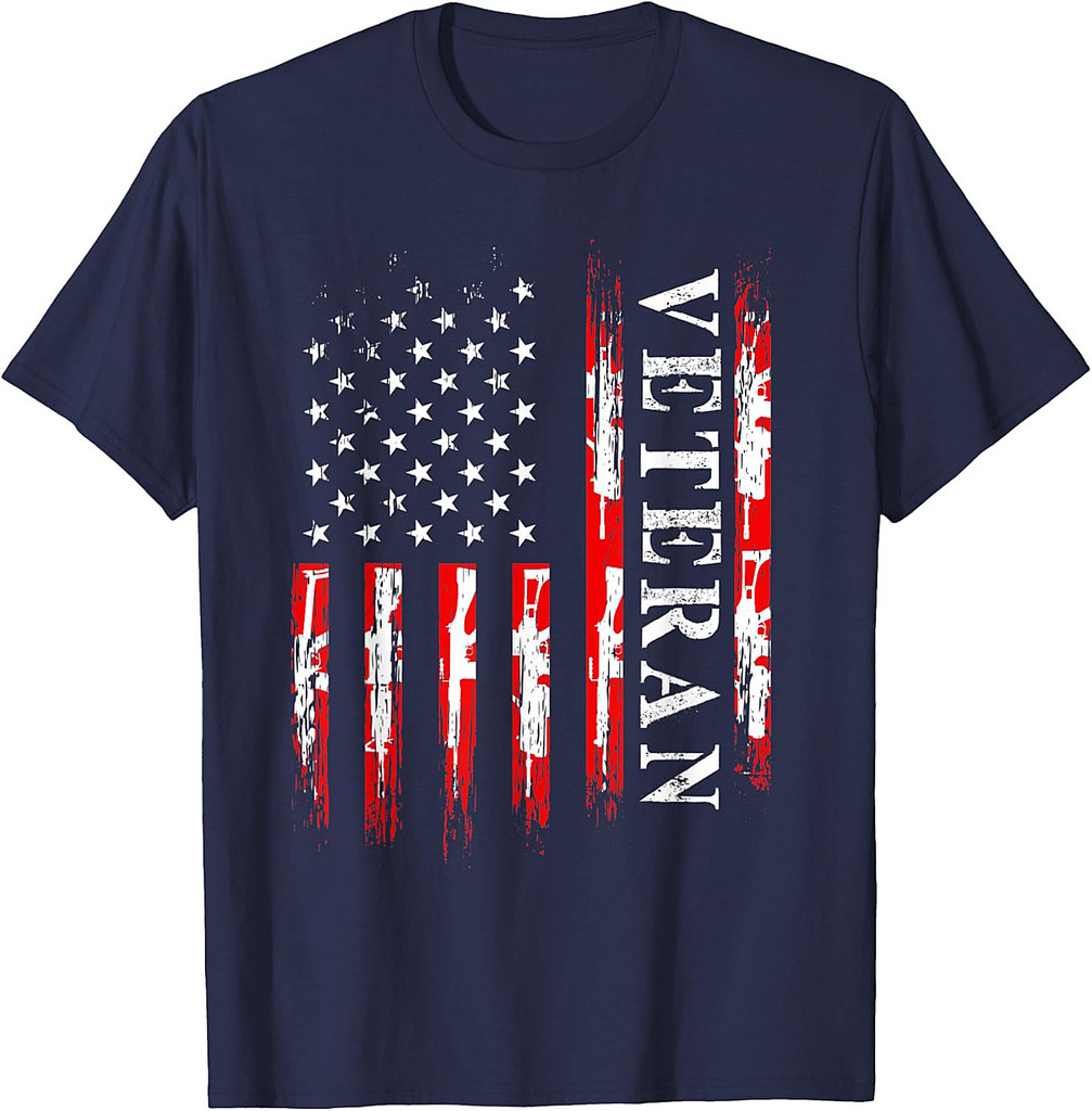 Soldier Military American Flag Veteran Army Battlefield T-Shirt