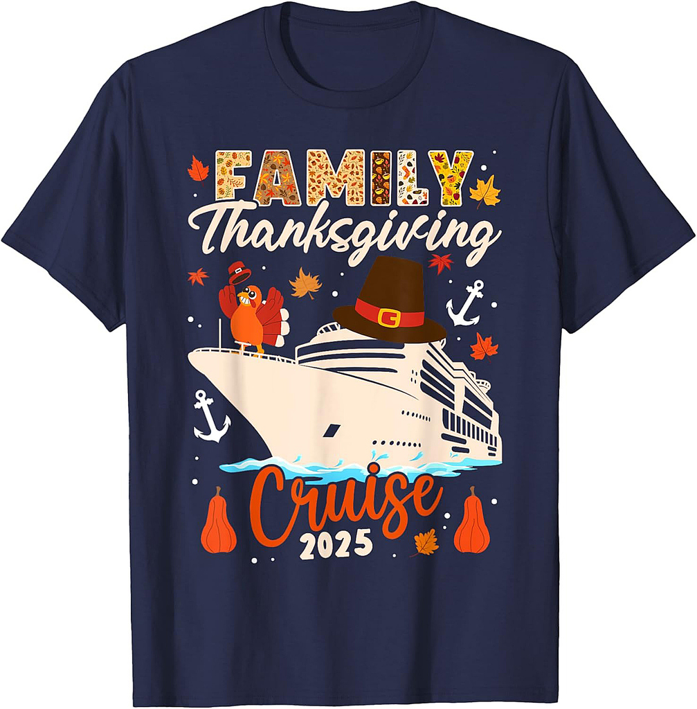 Matching Autumn Cruise Squad Family Thanksgiving Cruise 2025 T-Shirt