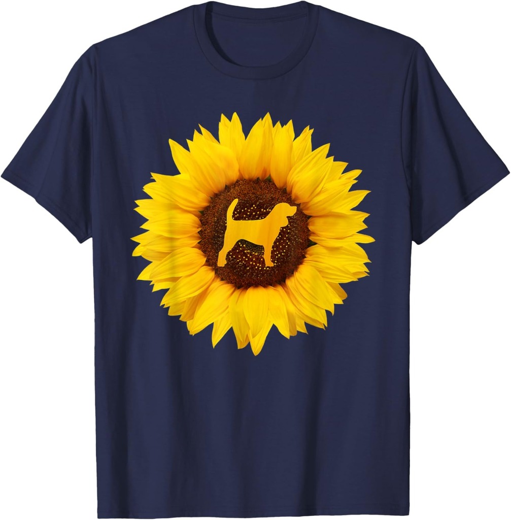 Beagle Gift For Women Men Puppy Dog Pet Sunflower Lover T-Shirt