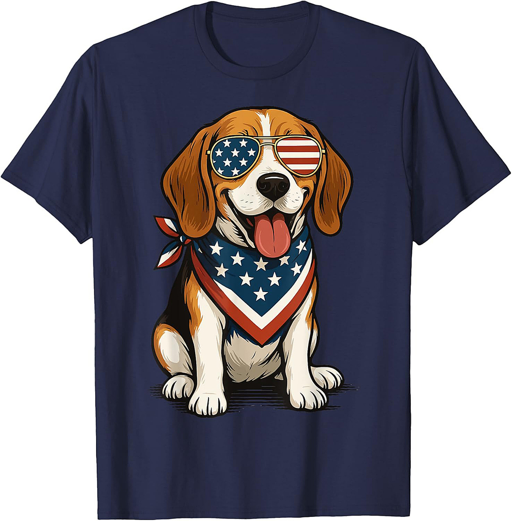 Beagle USA 4th of July T-Shirt