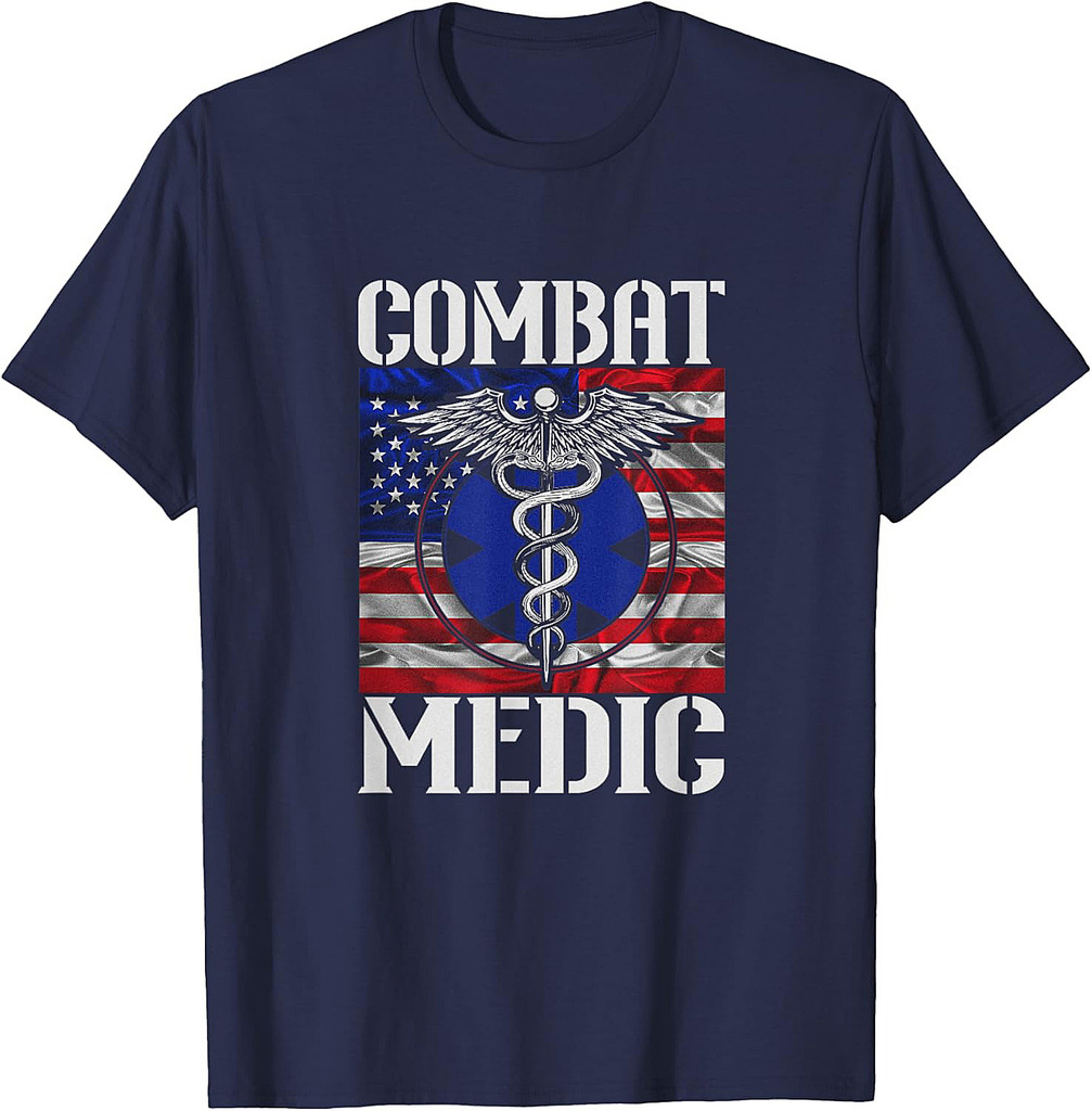 Combat Medic Soldier Veterans Veteran's Day Combat Veteran T-Shirt