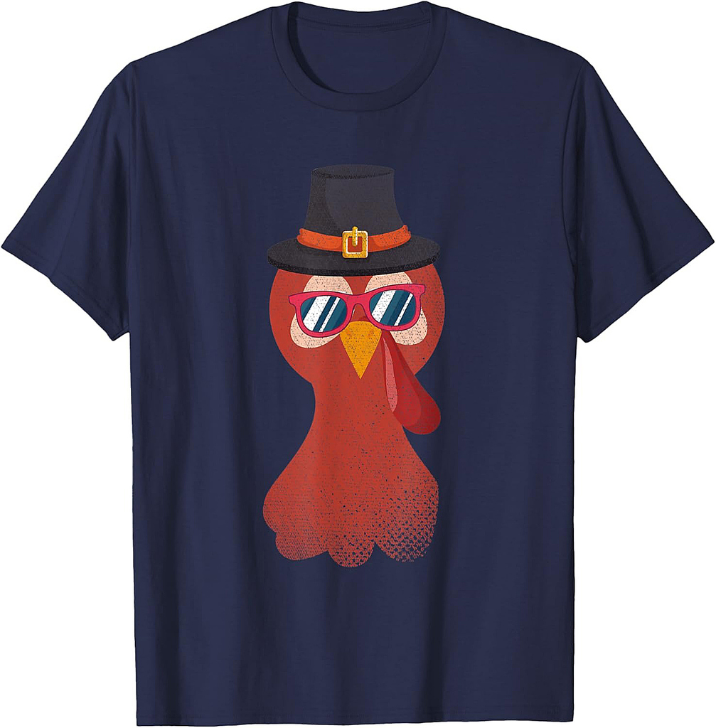 Funny Pilgrim Turkey Day Holiday Costume Thanksgiving T-Shirt