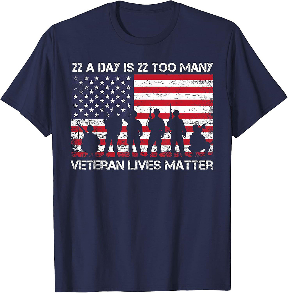 22 A Day Veteran Lives Matter T-Shirt