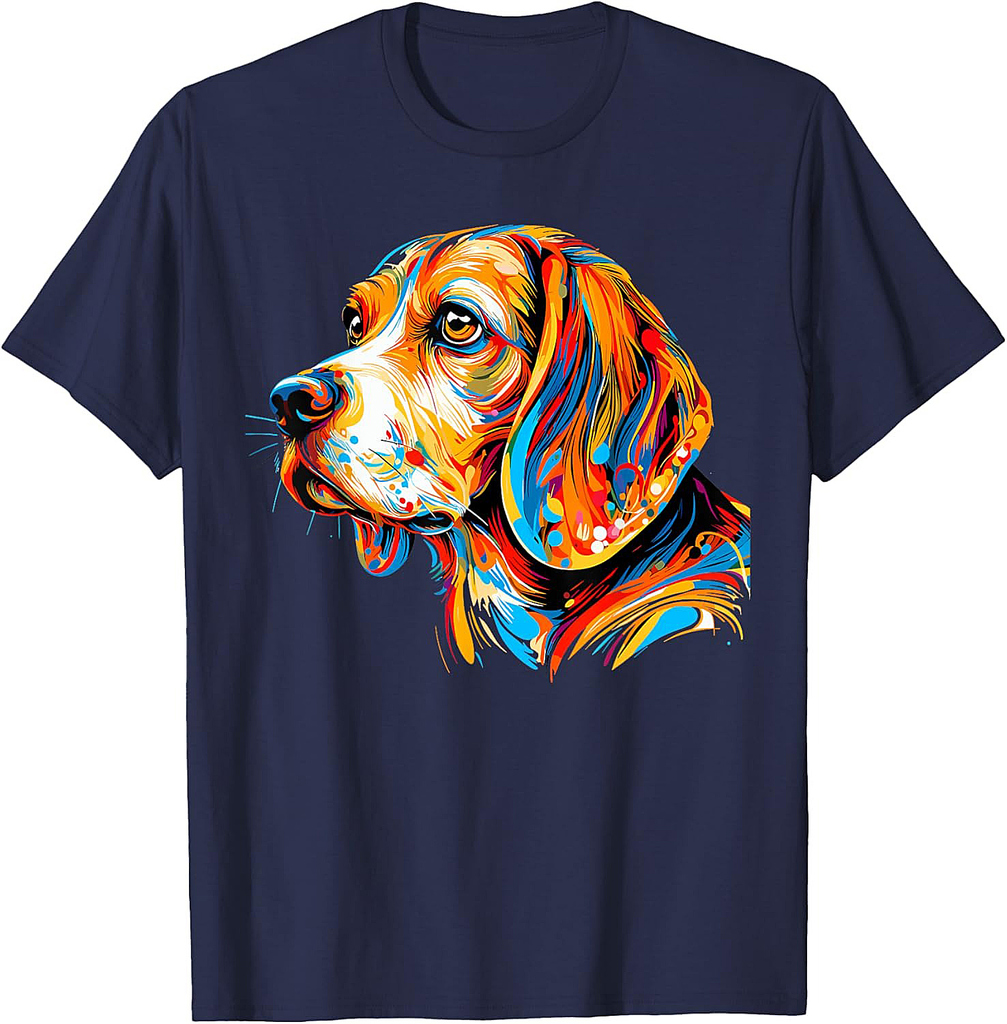 Colorful Abstract Beagle T-Shirt