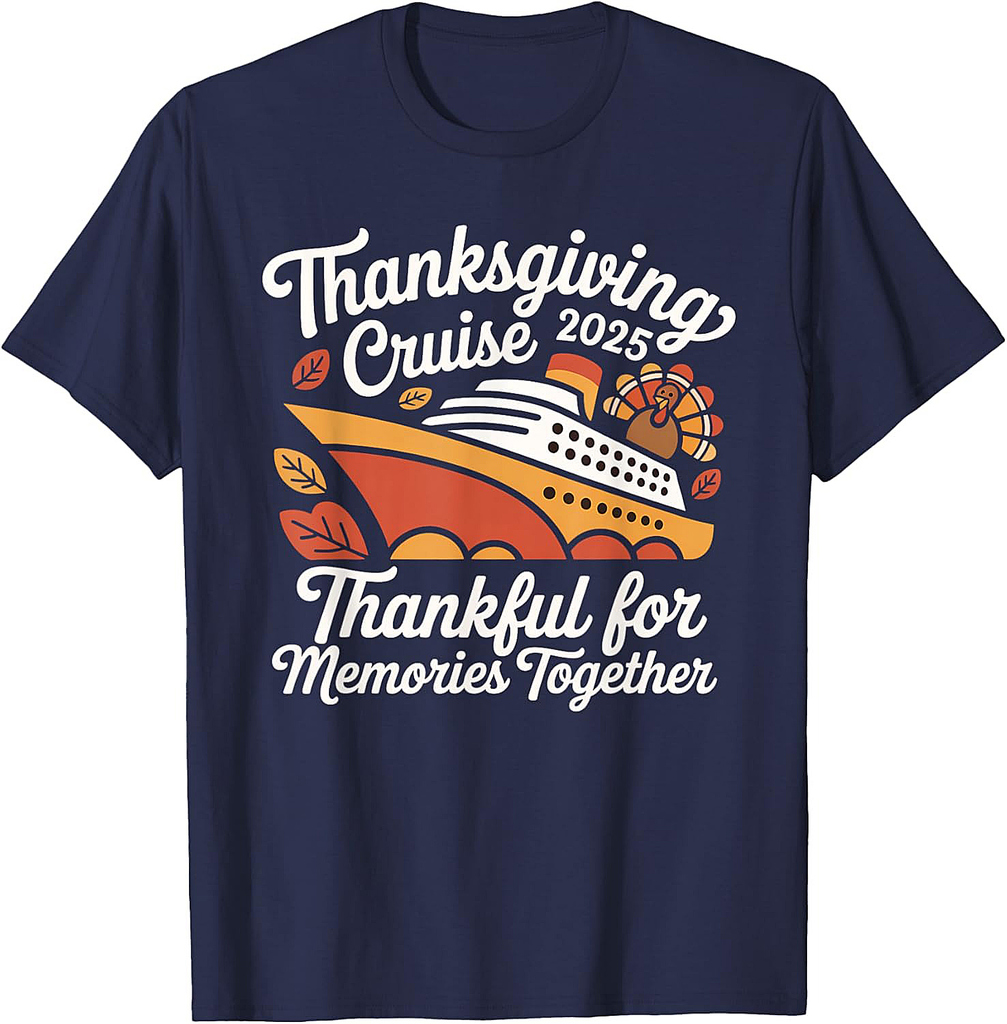Matching Autumn Cruise Squad Family Thanksgiving Cruise 2025 T-Shirt