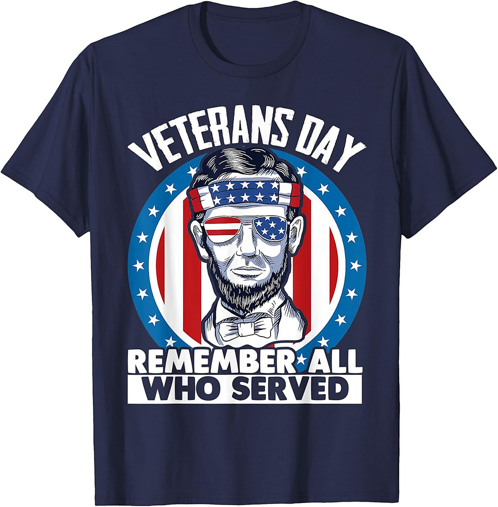 Remember All Who Served Patriotic Veterans Day T-Shirt