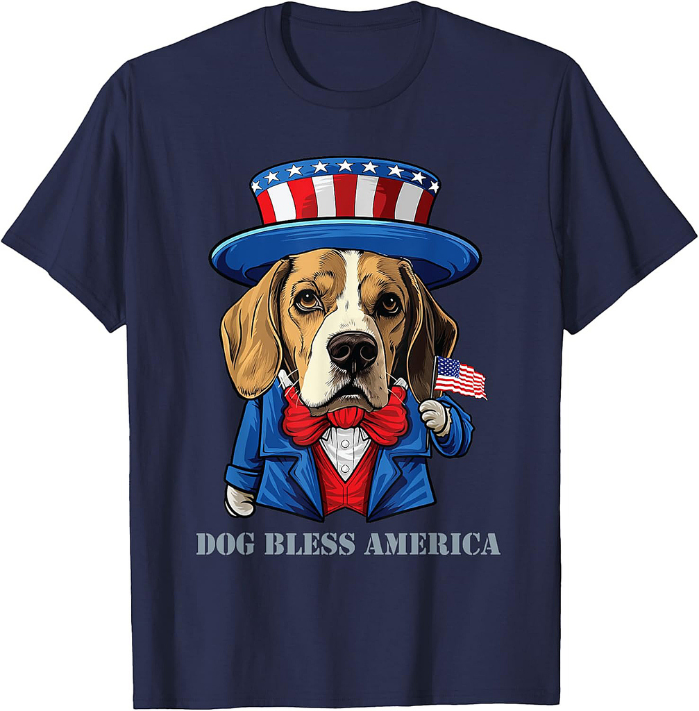 Funny Beagle Dog 4th of July Dog Pun T-Shirt