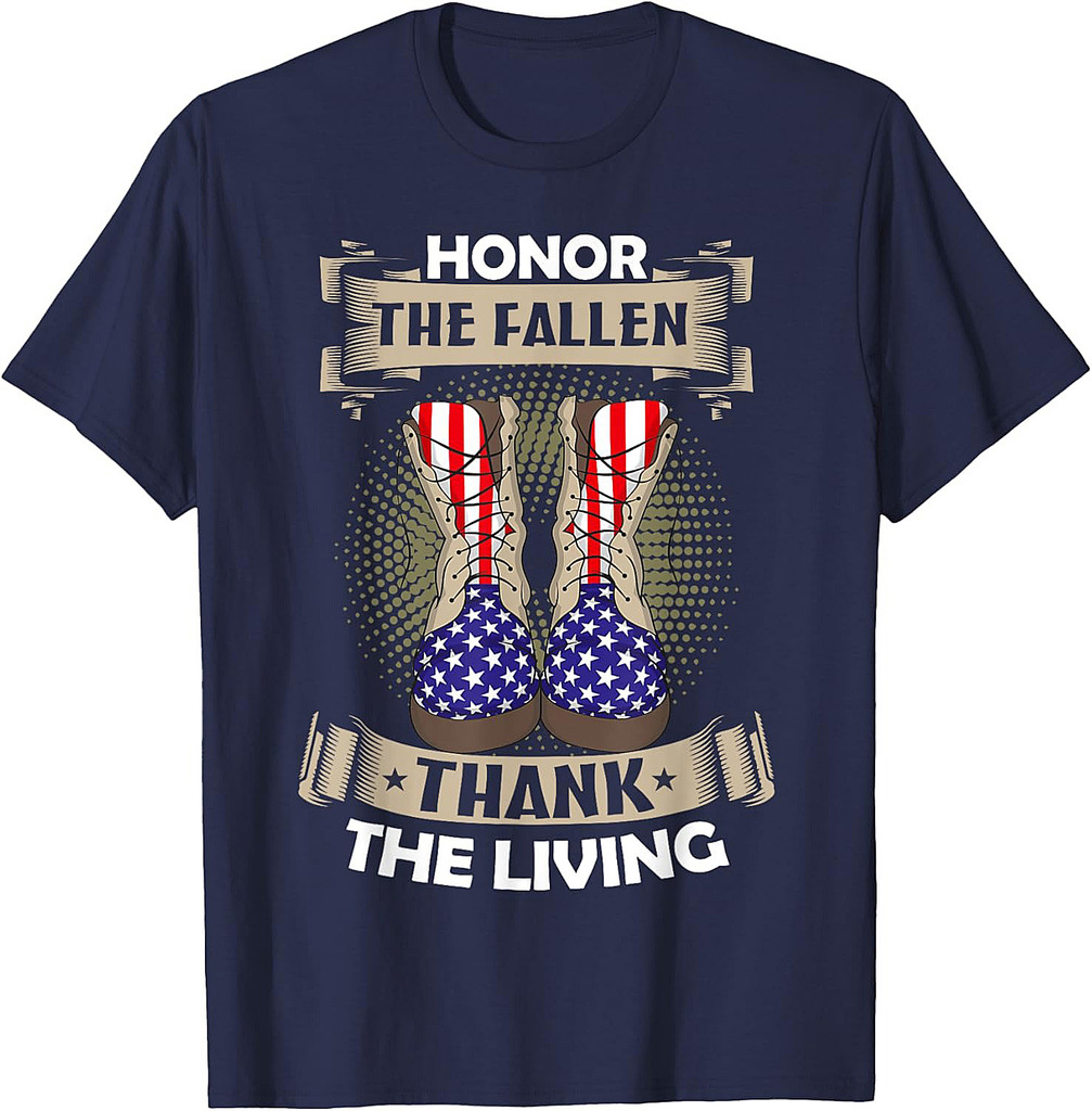 Honor The Fallen Thank The Living Memorial Day Veterans T-Shirt