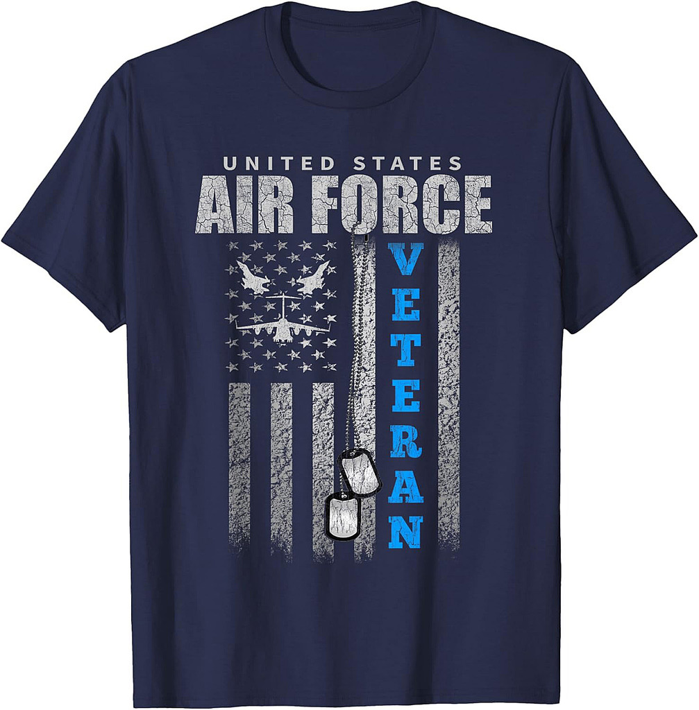 Veteran Of The US Air Force USA Flag Veterans T-Shirt