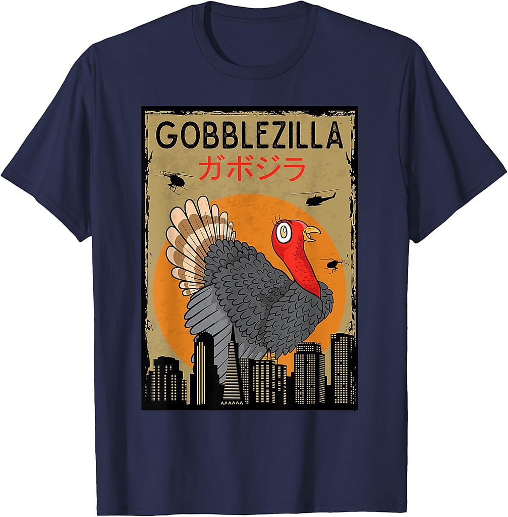 Gobblezilla Turkey Turkey Thanksgiving T-Shirt